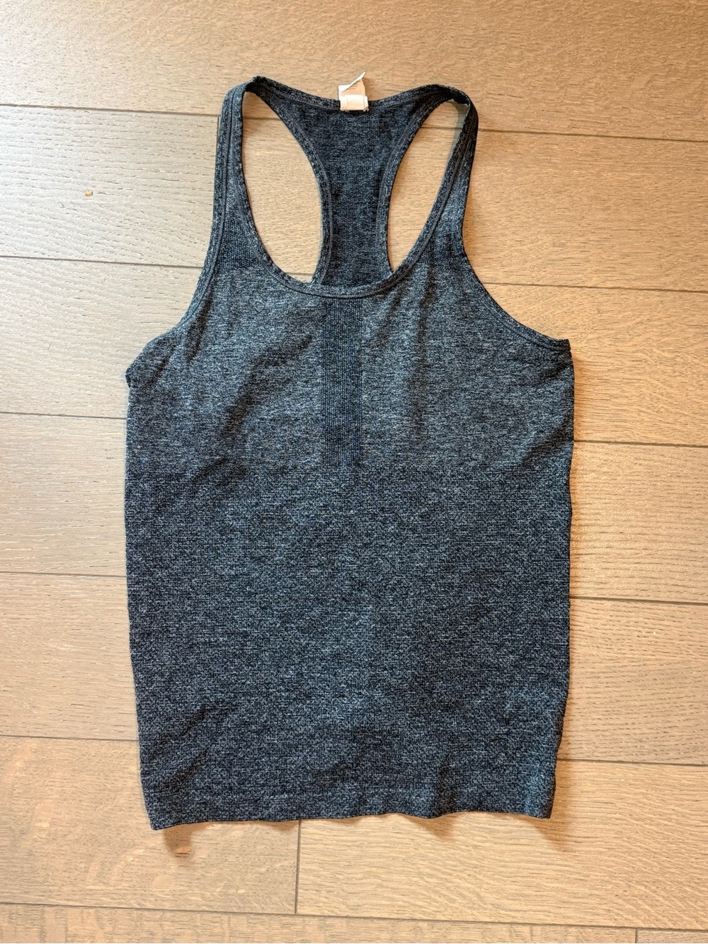 Champion Dark Charcoal Ribbed Racerback Tank